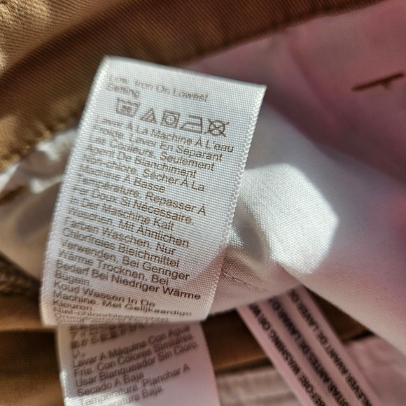 J Crew High Rise Girlfriend Chino‎ Pants Khaki Size 8 Preppy Old Money Capsule - Picture 4 of 11